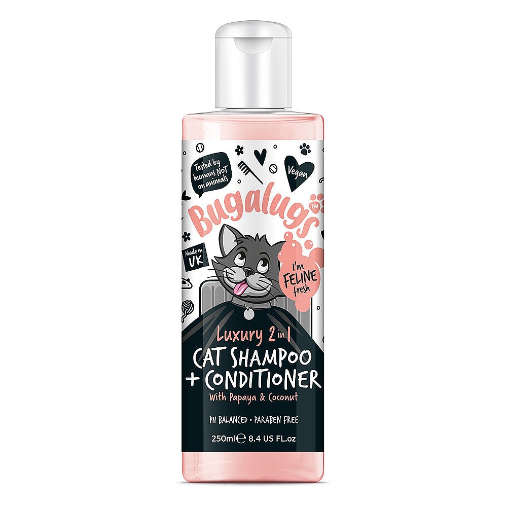 Bugalugs - Luxury 2 in 1 Cat Shampoo+Conditioner (250ml)