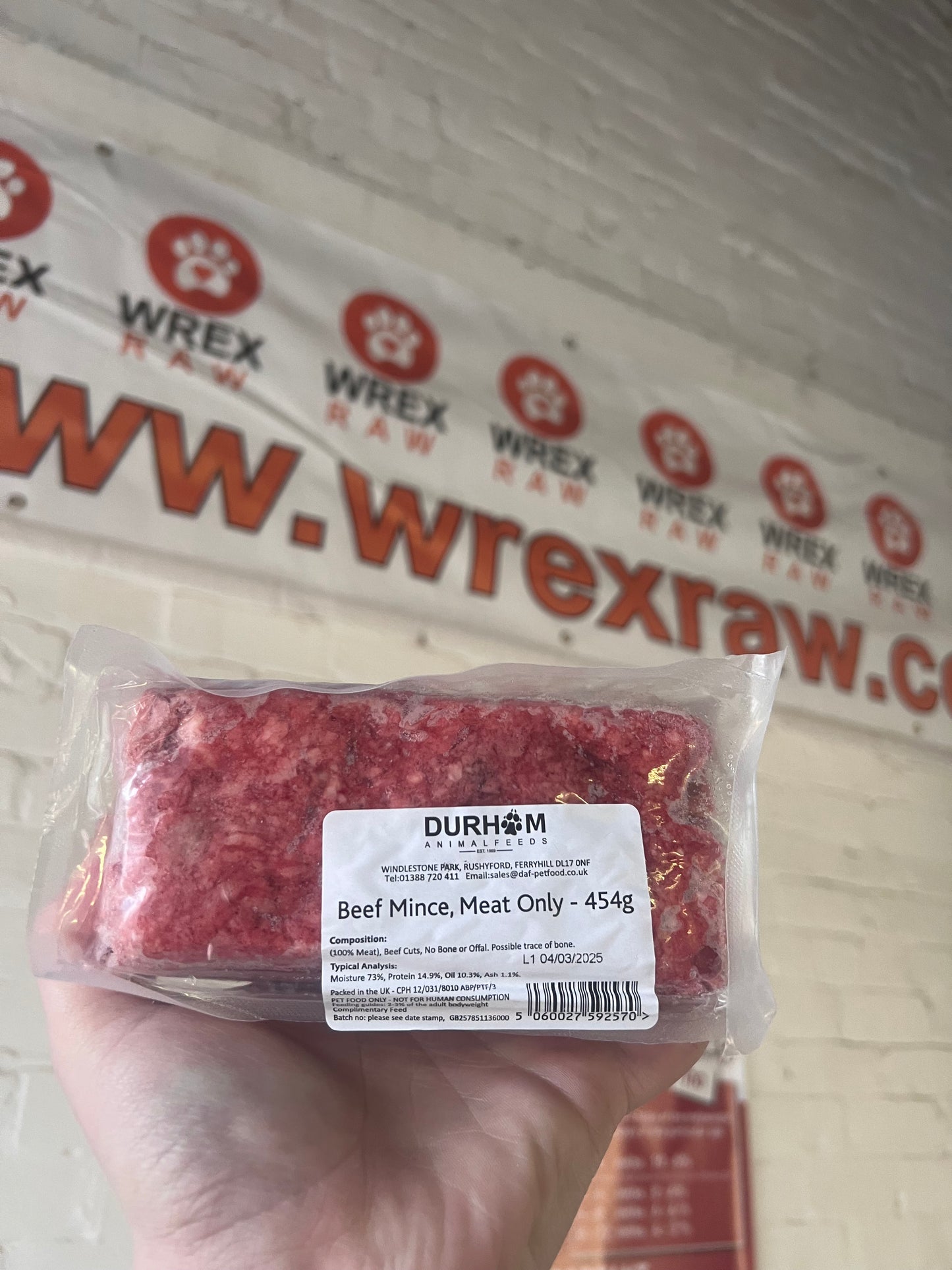 DAF Beef Mince Boneless 454g